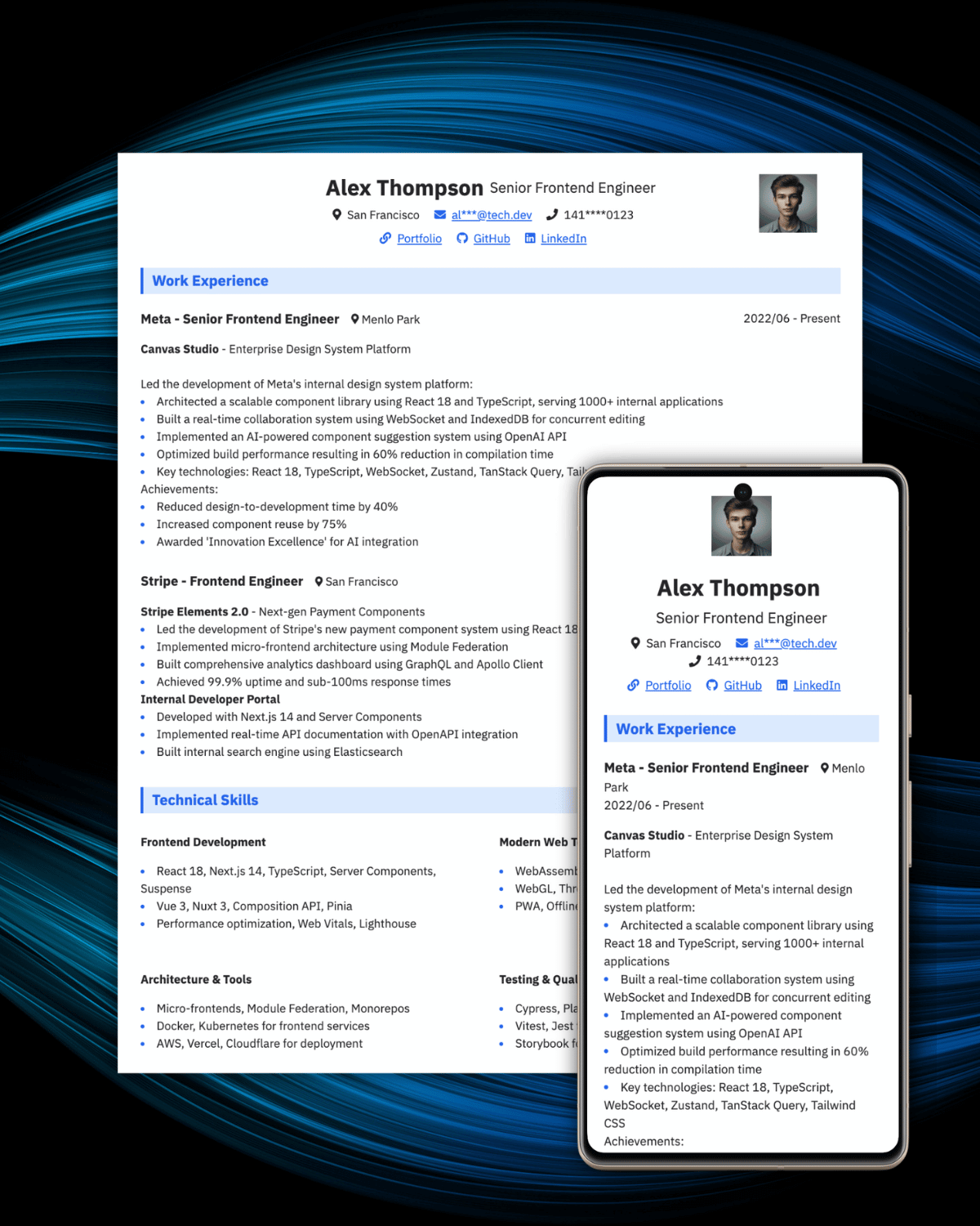 Clean, Professional Single-Column Template