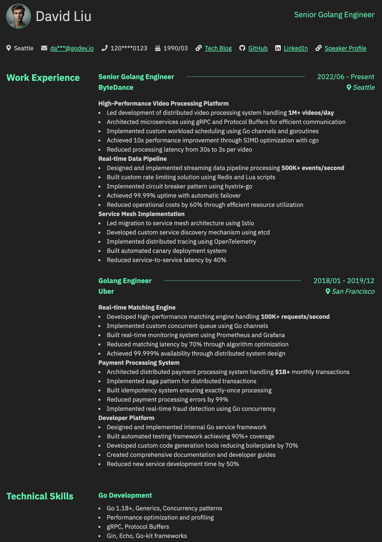 Senior Golang Engineer