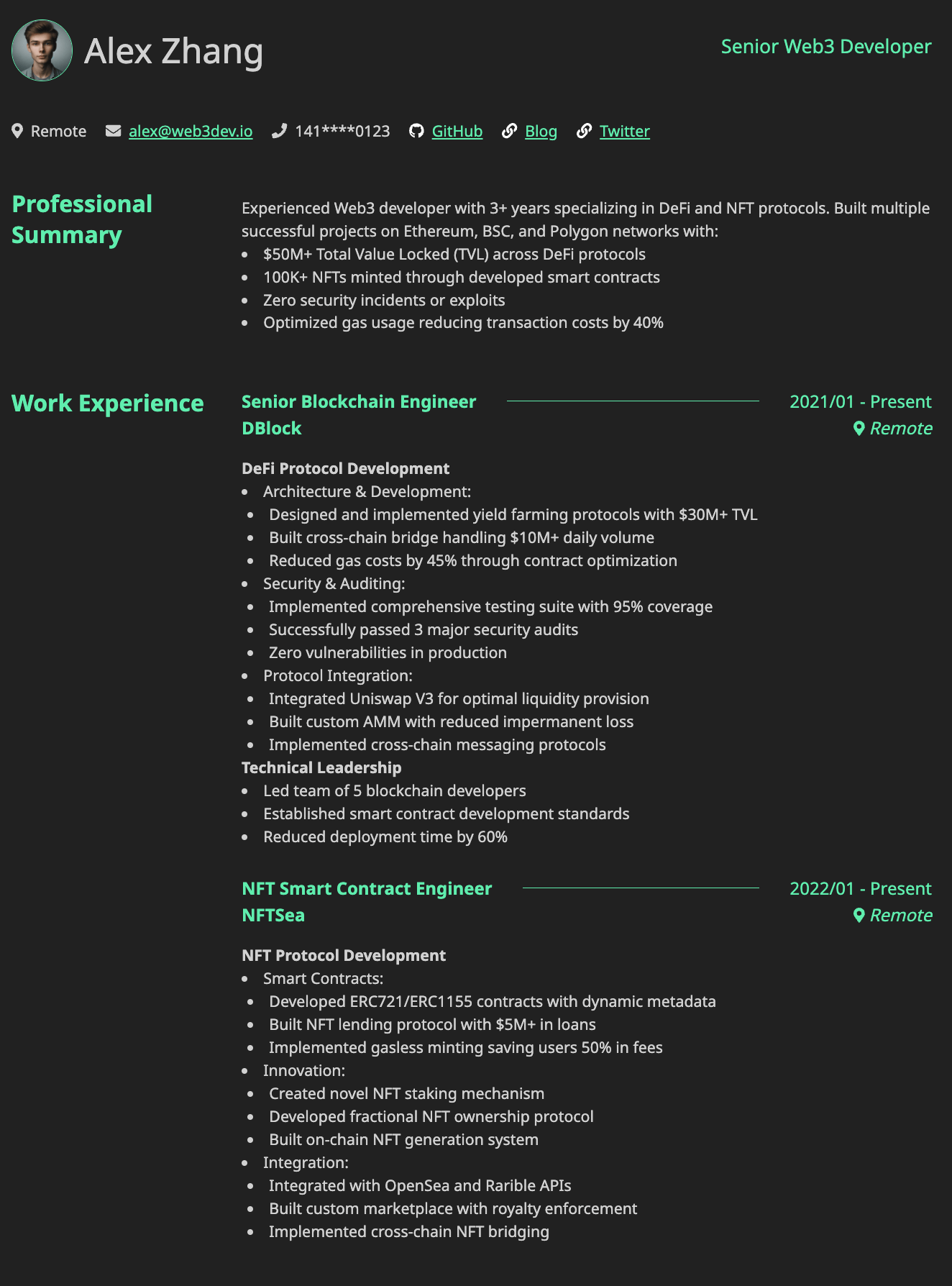 Senior Web3 Developer